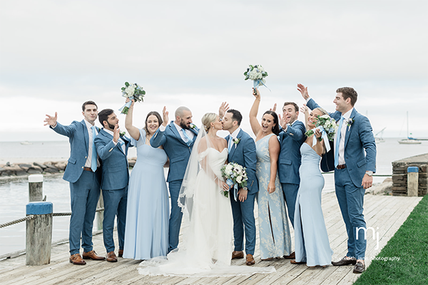 Bridal Party on The Deck